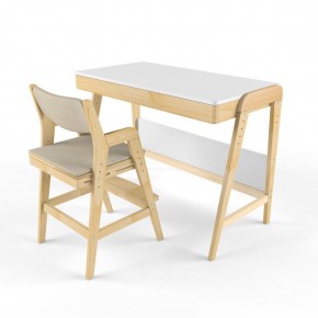 Комплект растущий стол и стул с чехлом 38 попугаев «Вуди» (Белый, Береза, Беж) в Игре - igra.ok-mebel.com | фото