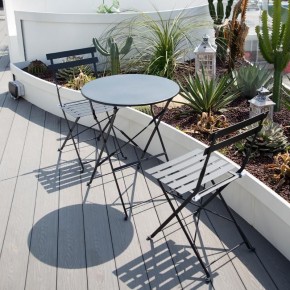 Комплект садовой мебели OTS-001R (стол + 2 стула) металл в Игре - igra.ok-mebel.com | фото 2