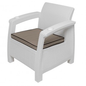 Комплект уличной мебели Yalta Premium Terrace Set (Ялта) белый (+подушки под спину) в Игре - igra.ok-mebel.com | фото 7