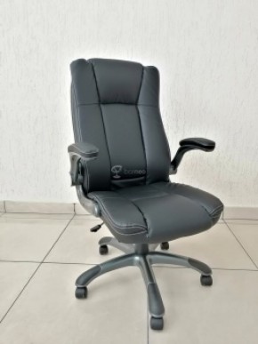 Кресло Barneo K-24 для руководителя (черная экокожа) в Игре - igra.ok-mebel.com | фото