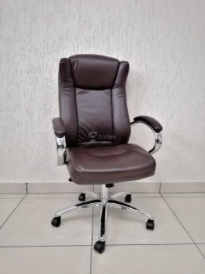 Кресло Barneo K-45 для руководителя (коричневая экокожа) в Игре - igra.ok-mebel.com | фото