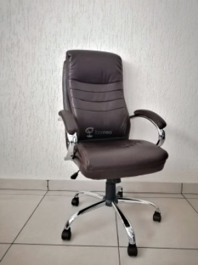 Кресло Barneo K-58 для руководителя (коричневая экокожа) в Игре - igra.ok-mebel.com | фото