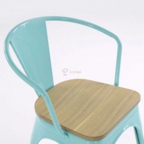 Кресло Barneo N-245 Tolix style Wood  (RAL6027 бирюзовый) в Игре - igra.ok-mebel.com | фото 3