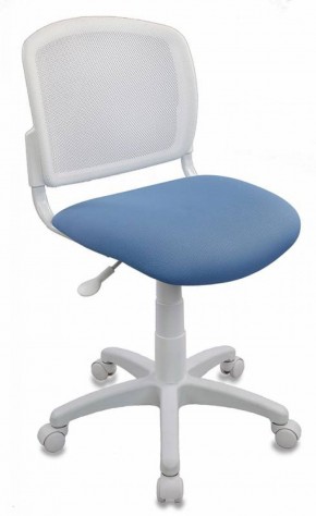 Кресло детское Бюрократ CH-W296NX/26-24 белый TW-15 голубой 26-24 в Игре - igra.ok-mebel.com | фото