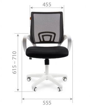 Кресло для оператора CHAIRMAN 696 white (ткань TW-19/сетка TW-69) в Игре - igra.ok-mebel.com | фото 5
