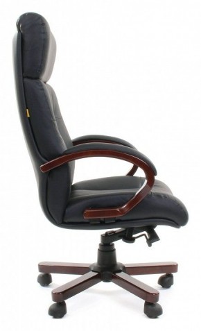 Кресло для руководителя Chairman 421 черный/орех темный, черный в Игре - igra.ok-mebel.com | фото 3