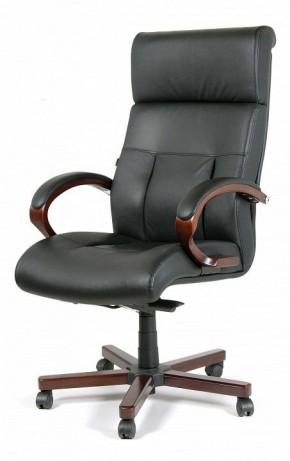 Кресло для руководителя Chairman 421 черный/орех темный, черный в Игре - igra.ok-mebel.com | фото 7