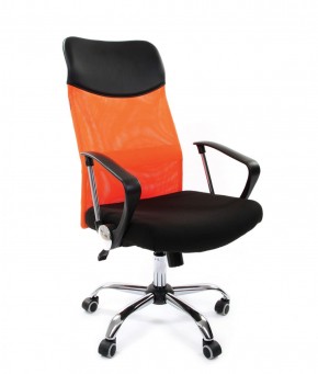Кресло для руководителя CHAIRMAN 610 N (15-21 черный/сетка оранжевый) в Игре - igra.ok-mebel.com | фото