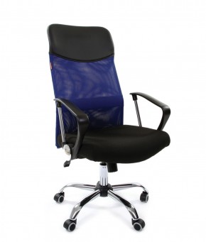 Кресло для руководителя CHAIRMAN 610 N (15-21 черный/сетка синий) в Игре - igra.ok-mebel.com | фото