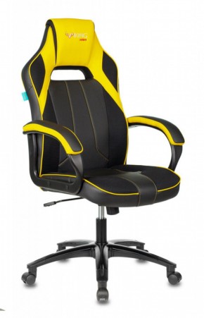 Кресло игровое Бюрократ VIKING 2 AERO YELLOW черный/желтый в Игре - igra.ok-mebel.com | фото 1