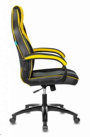 Кресло игровое Бюрократ VIKING 2 AERO YELLOW черный/желтый в Игре - igra.ok-mebel.com | фото 3