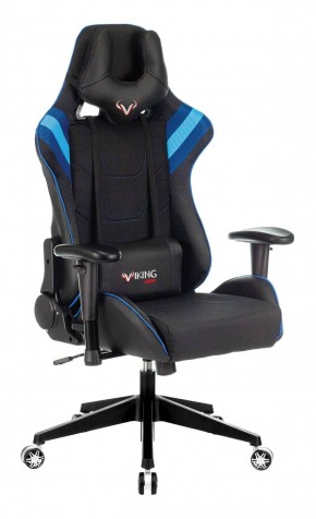 Кресло игровое Бюрократ VIKING 4 AERO BLUE черный/синий в Игре - igra.ok-mebel.com | фото