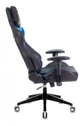 Кресло игровое Бюрократ VIKING 4 AERO BLUE черный/синий в Игре - igra.ok-mebel.com | фото 2