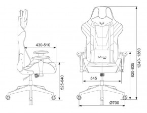 Кресло игровое Бюрократ VIKING 4 AERO BLUE черный/синий в Игре - igra.ok-mebel.com | фото 4