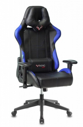 Кресло игровое Бюрократ VIKING 5 AERO BLUE черный/синий в Игре - igra.ok-mebel.com | фото