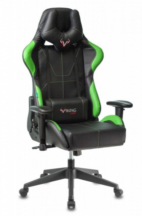 Кресло игровое Бюрократ VIKING 5 AERO LGREEN черный/салатовый в Игре - igra.ok-mebel.com | фото