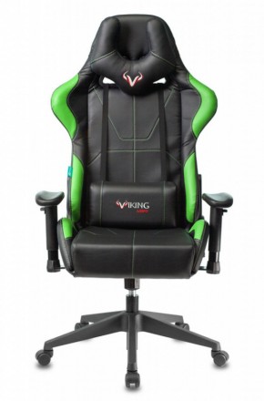 Кресло игровое Бюрократ VIKING 5 AERO LGREEN черный/салатовый в Игре - igra.ok-mebel.com | фото 2