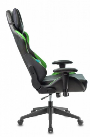 Кресло игровое Бюрократ VIKING 5 AERO LGREEN черный/салатовый в Игре - igra.ok-mebel.com | фото 3