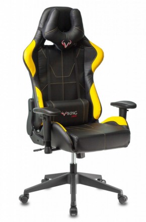 Кресло игровое Бюрократ VIKING 5 AERO YELLOW черный/желтый в Игре - igra.ok-mebel.com | фото