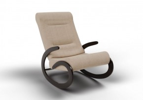 Кресло-качалка Мальта 10-Т-П (ткань/венге) ПЕСОК в Игре - igra.ok-mebel.com | фото 1