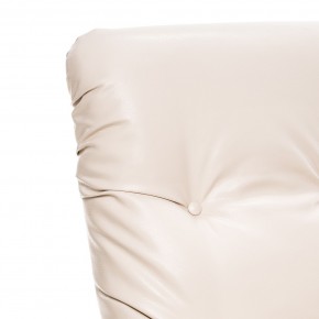 Кресло-качалка Модель 67 Венге текстура, к/з Varana cappuccino в Игре - igra.ok-mebel.com | фото 5