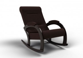 Кресло-качалка Венето 13-Т-Ш (ткань/венге) ШОКОЛАД в Игре - igra.ok-mebel.com | фото
