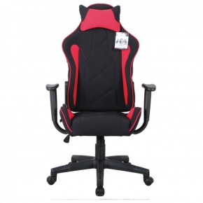Кресло компьютерное BRABIX GT Racer GM-101 + подушка (ткань) черное/красное (531820) в Игре - igra.ok-mebel.com | фото 3