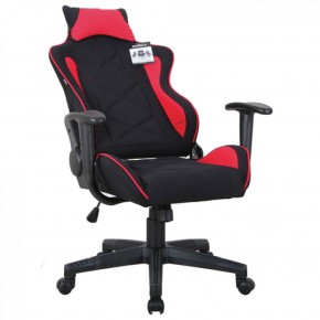 Кресло компьютерное BRABIX GT Racer GM-101 + подушка (ткань) черное/красное (531820) в Игре - igra.ok-mebel.com | фото 4