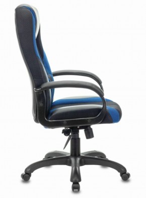 Кресло компьютерное BRABIX PREMIUM "Rapid GM-102" (экокожа/ткань, черное/синее) 532106 в Игре - igra.ok-mebel.com | фото 3
