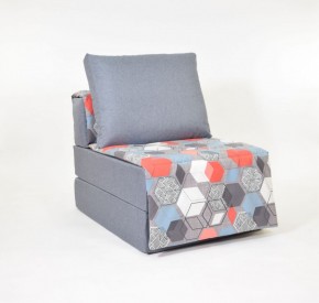 Кресло-кровать бескаркасное Харви (серый-геометрия слейт) в Игре - igra.ok-mebel.com | фото