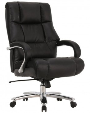 Кресло офисное BRABIX PREMIUM "Bomer HD-007" (рециклированная кожа, хром, черное) 531939 в Игре - igra.ok-mebel.com | фото