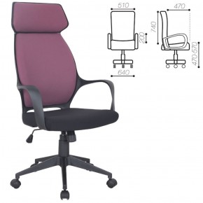 Кресло офисное BRABIX PREMIUM "Galaxy EX-519" (ткань черное/терракотовое) 531570 в Игре - igra.ok-mebel.com | фото 2