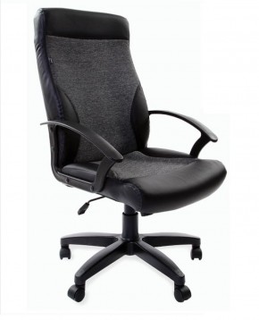 Кресло офисное BRABIX "Trust EX-535" (экокожа/черная/ткань серая) 531383 в Игре - igra.ok-mebel.com | фото