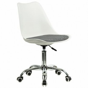 Кресло стул BRABIX "Eames MG-310 CH", хром, пластик белый, ткань серая, 532924 в Игре - igra.ok-mebel.com | фото 2