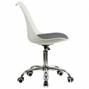 Кресло стул BRABIX "Eames MG-310 CH", хром, пластик белый, ткань серая, 532924 в Игре - igra.ok-mebel.com | фото 3