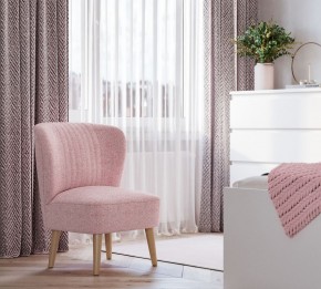 Кресло Унельма светло-розовый, ткань рогожка в Игре - igra.ok-mebel.com | фото 3