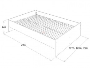 Кровать 1.6 каркас + спинка головная + 2 ящика Ольга-14 без основания в Игре - igra.ok-mebel.com | фото 3