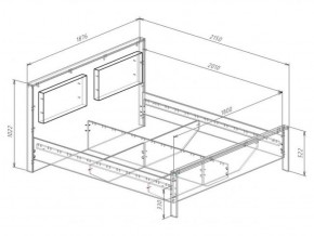 Кровать 1800 с плитой 22 мм ЛИБЕРТИ + основание в Игре - igra.ok-mebel.com | фото 3