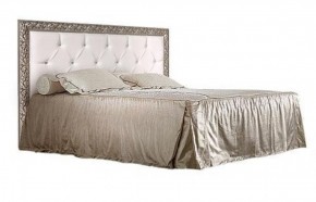 Кровать 2-х спальная(1,6 м)Тиффани Premium черная/серебро с мягким элементом со стразами с подъемным механизмом (ТФКР-2[3][7](П) в Игре - igra.ok-mebel.com | фото