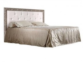 Кровать 2-х спальная (1,6 м) Тиффани штрих-лак/серебро с мягким изголовьем (ТФКР-2) в Игре - igra.ok-mebel.com | фото
