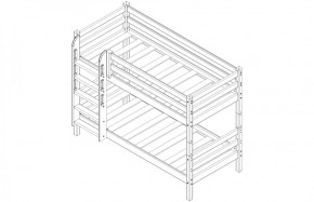 Кровать 2-х ярусная Сонечка с бортиком (лестница прямая) в Игре - igra.ok-mebel.com | фото 2