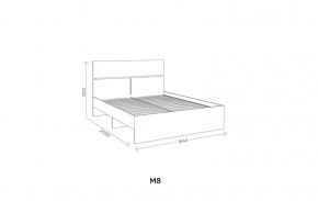 Кровать Агата М8 1600 Белый в Игре - igra.ok-mebel.com | фото
