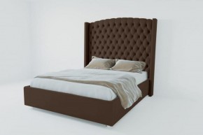 Кровать Берлин ЛЮКС без основания 800 (экокожа коричневая) в Игре - igra.ok-mebel.com | фото