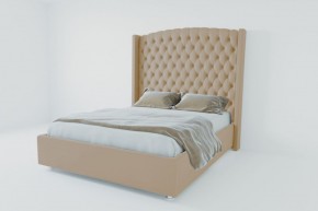 Кровать Берлин ЛЮКС с ПМ 1200 (велюр светло-серый) в Игре - igra.ok-mebel.com | фото 2