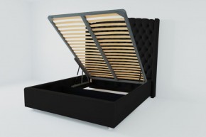 Кровать Берлин ЛЮКС с ПМ 1400 (экокожа кольт ч) в Игре - igra.ok-mebel.com | фото 2