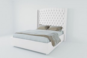Кровать Берлин ЛЮКС с ПМ 2000 (экокожа белая) в Игре - igra.ok-mebel.com | фото 2