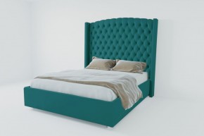 Кровать Берлин ЛЮКС с ПМ 2000 (велюр бирюзовый) в Игре - igra.ok-mebel.com | фото 3