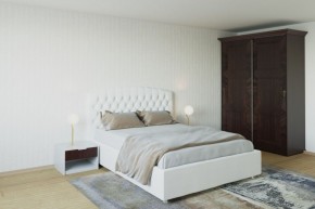 Кровать Берлин с ПМ 1800 (экокожа белая) в Игре - igra.ok-mebel.com | фото