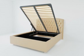 Кровать Берлин с ПМ 800 (экокожа бежевая) в Игре - igra.ok-mebel.com | фото