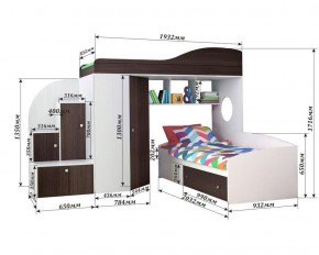 Кровать-чердак Кадет 2 в Игре - igra.ok-mebel.com | фото 2